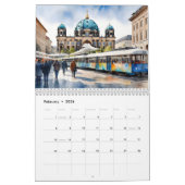 Berlijnse waterverf kunst kalender (Feb 2026)