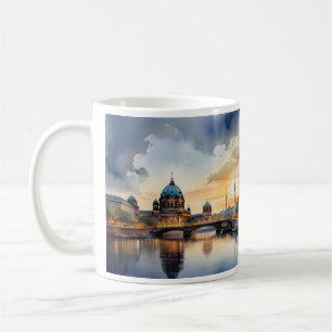 Berlijnse waterverf kunst koffiemok
