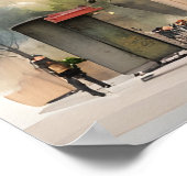 Berlijnse waterverf kunst poster (Hoek)