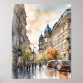 Berlijnse waterverf kunst poster (Voorkant)