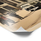 Berlijnse wijnposter foto afdruk (Hoek)