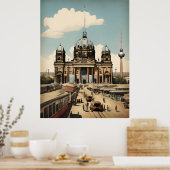 Berlijnse wijnposter poster (Keuken)