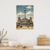 Berlijnse wijnposter poster (Keuken)