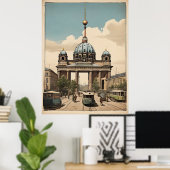 Berlijnse wijnposter poster (Thuiskantoor)