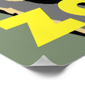 Berlijnse Zoo-aap retro- stijl Poster (Hoek)