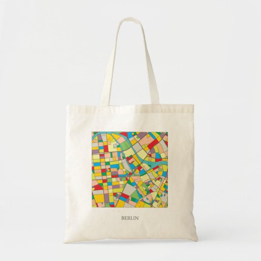 Berlin Abstract Canvas tas, Berlin Bag Tote Bag (Voorkant)