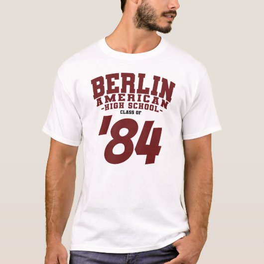 BERLIN American High School klas van T-shirt (Voorkant)
