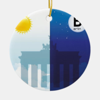 Berlin bei Tag und Nacht - Brandenburger Tor Keramisch Ornament