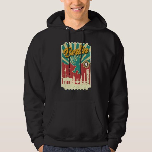 Berlin bij Alexanderplatz Berlin Beer Boy Duitslan Hoodie (Voorkant)