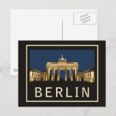 Berlin Brandenburg Gate Briefkaart (Voorkant / Achterkant)