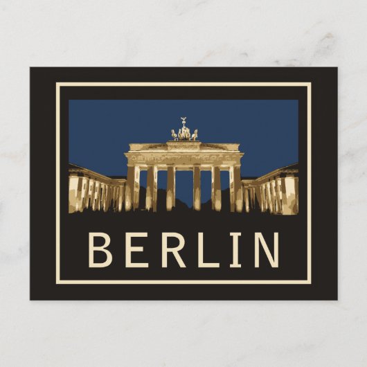 Berlin Brandenburg Gate Briefkaart (Voorkant)