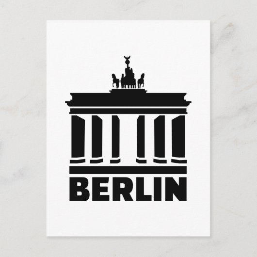Berlin Brandenburg gate Briefkaart (Voorkant)