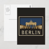Berlin Brandenburg Gate Briefkaart (Voorkant / Achterkant)