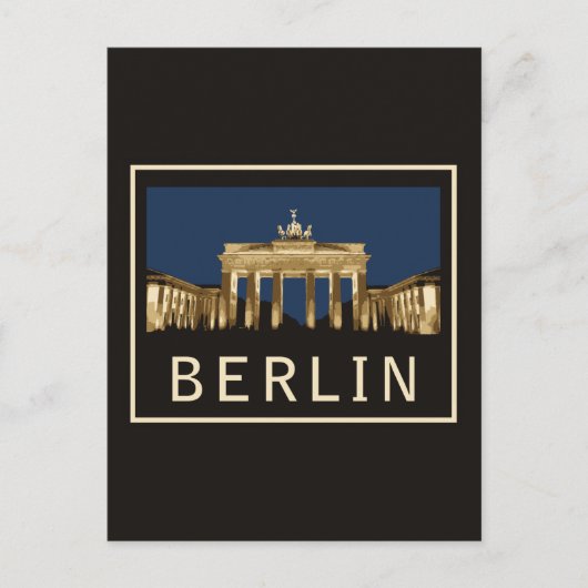 Berlin Brandenburg Gate Briefkaart (Voorkant)