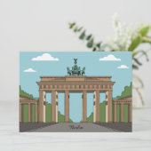 Berlin Brandenburg Gate – Classic City Landmark Kaart (Staand voorkant)