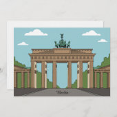 Berlin Brandenburg Gate – Classic City Landmark Kaart (Voorkant / Achterkant)