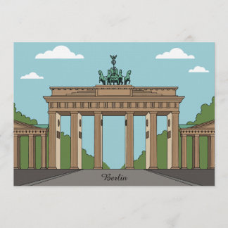 Berlin Brandenburg Gate – Classic City Landmark Kaart