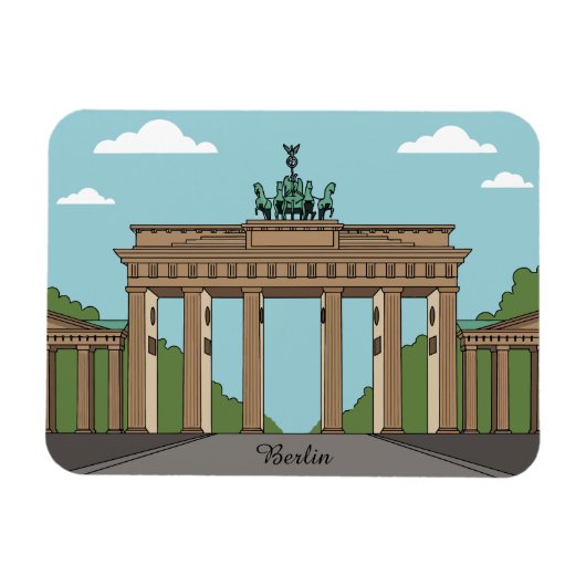 Berlin Brandenburg Gate – Classic City Landmark Magneet (Horizontaal)