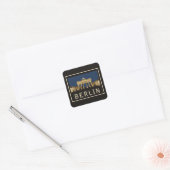Berlin Brandenburg Gate Vierkante Sticker (Envelop)
