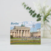 Berlin Brandenburger Tor Briefkaart (Staand voorkant)
