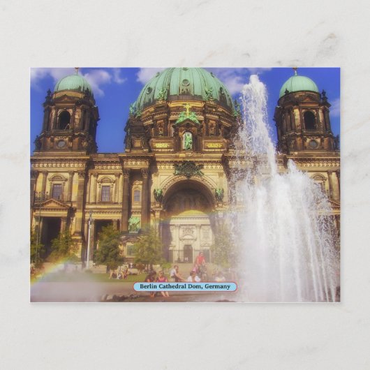 Berlin Cathedral Dom, Duitsland Briefkaart (Voorkant)