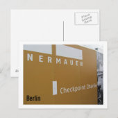 Berlin Checkpoint Charlie Briefkaart (Voorkant / Achterkant)