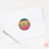 Berlin, circle ronde sticker (Envelop)