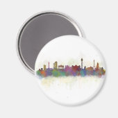 Berlin city Germany. Deutsche Skyline art v2 Magneet (Voorkant / Achterkant)