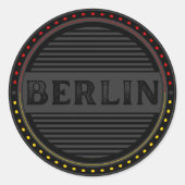 Berlin City Pride Emblem – German Identity Ronde Sticker (Voorkant)