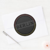 Berlin City Pride Emblem – German Identity Ronde Sticker (Envelop)