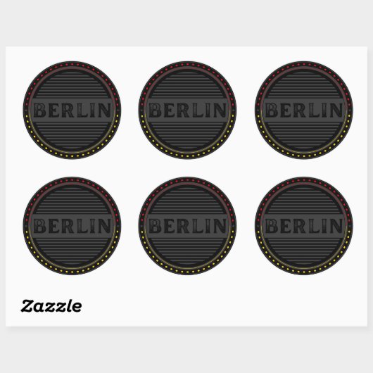 Berlin City Pride Emblem – German Identity Ronde Sticker (Vel)