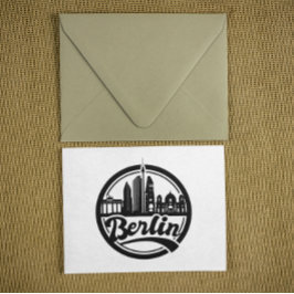 Berlin City  Ronde van Logo Reizen Briefkaart