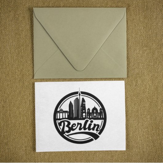 Berlin City  Ronde van Logo Reizen Briefkaart