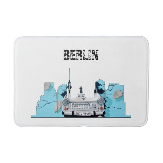 Berlin City Skyline Graffiti Badmat (Voorkant)