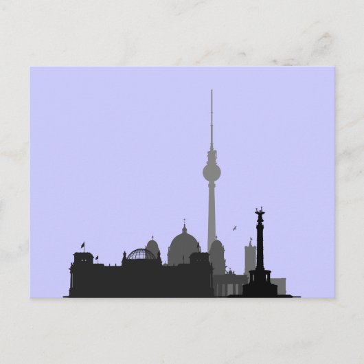 Berlin Cityscape Briefkaart (Voorkant)