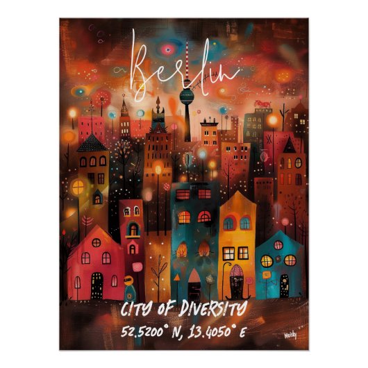 Berlín: Ciudad de la Diversidad Perfect Poster (Voorkant)