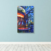 Berlin Currywurst Canvas Afdruk (Insitu (Houten vloer))