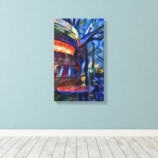 Berlin Currywurst Canvas Afdruk (Insitu (Houten vloer))