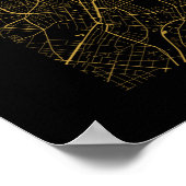 Berlin Dark Gold City Map Poster (Hoek)