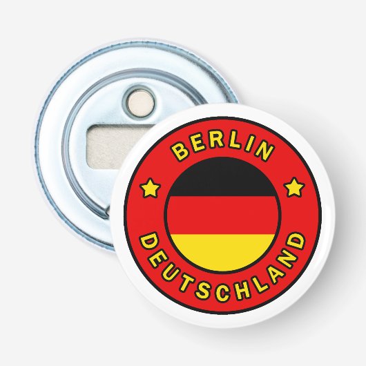 Berlin Deutschland Button Flesopener (Voorkant)