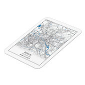 Berlin Deutschland Duitsland City Map Travel Lover Magneet (Linkerzijde)