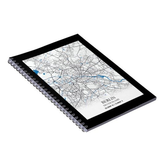 Berlin Deutschland Duitsland City Map Travel Lover Notitieboek (Rechterzijde)