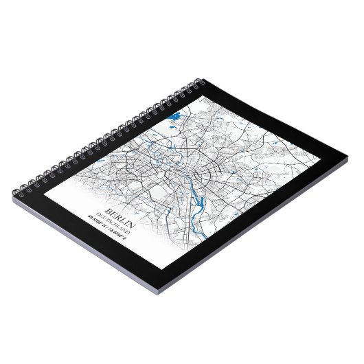 Berlin Deutschland Duitsland City Map Travel Lover Notitieboek (Linkerzijde)