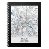 Berlin Deutschland Duitsland City Map Travel Lover Notitieboek (Voorkant)