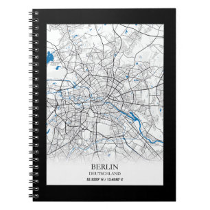 Berlin Deutschland Duitsland City Map Travel Lover Notitieboek