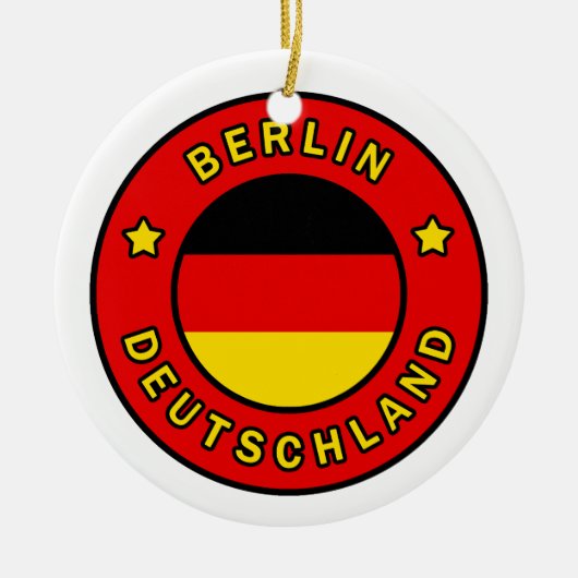 Berlin Deutschland Keramisch Ornament (Voorkant)