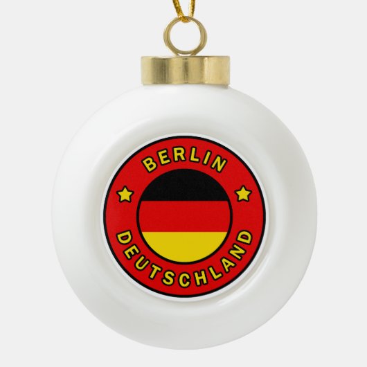 Berlin Deutschland Keramische Bal Ornament (Voorkant)