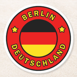 Berlin Deutschland Ronde Kartonnen Onderzetter