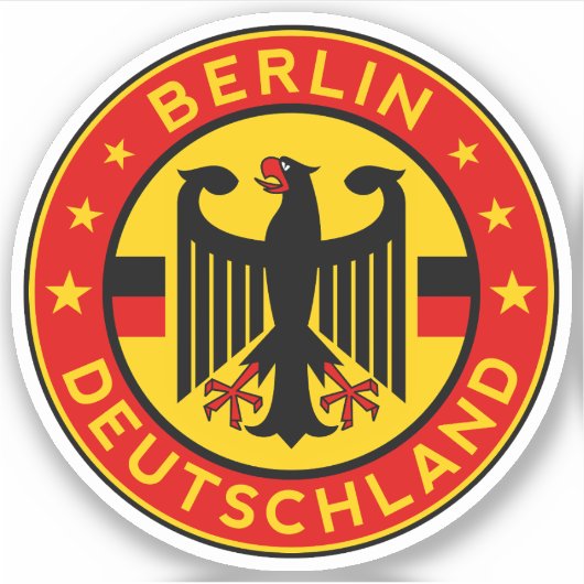 Berlin Deutschland Sticker (Voorkant)