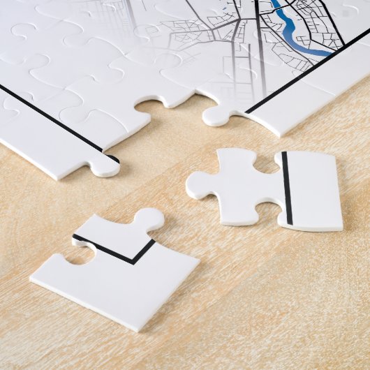 Berlin Duitsland City Map Coordinates Legpuzzel (Zijkant)